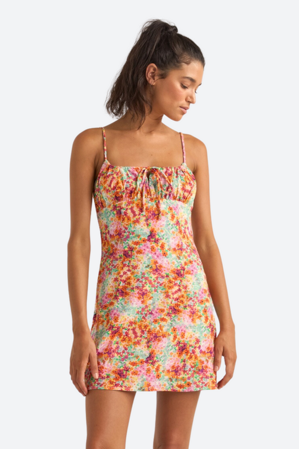 Rhythm Sierra Floral Mini Dress in Orange