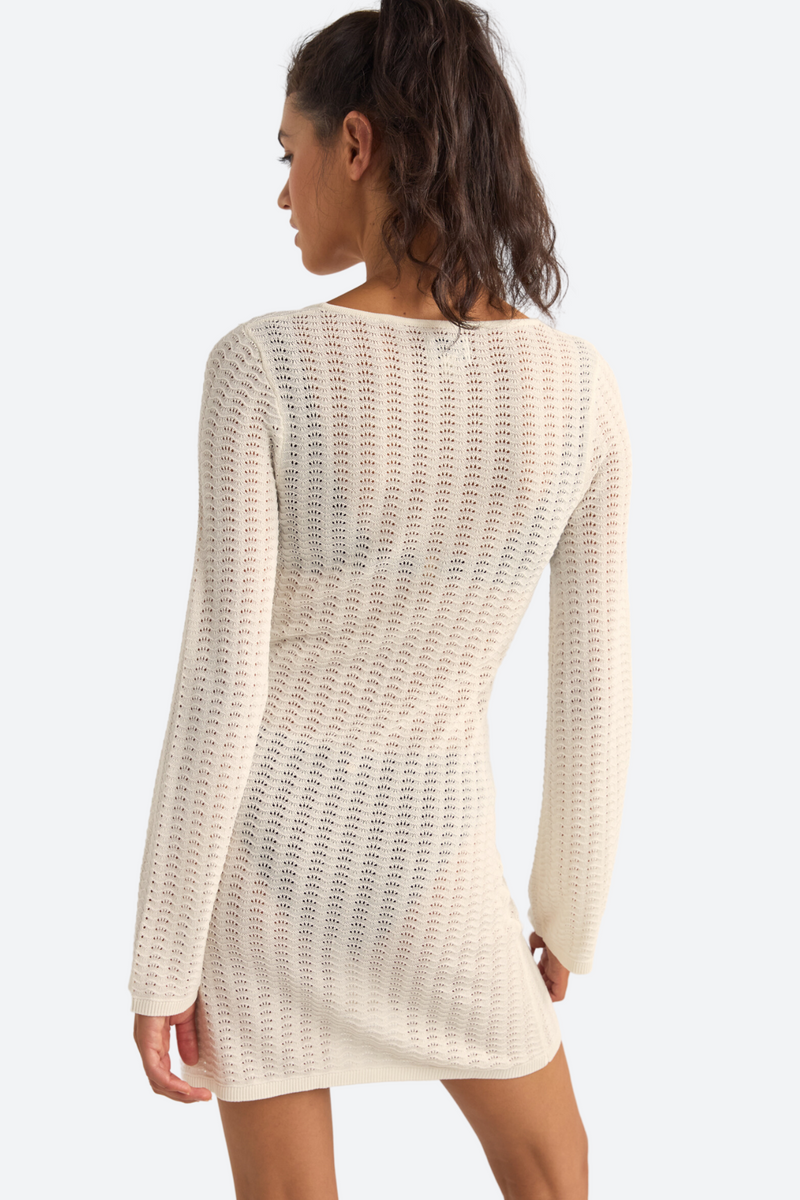 Rhythm Gigi Knit Mini Dress in White