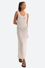 Rhythm Madison Maxi Tank Dress in White