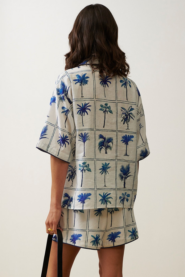 Sancia The Celesta Shirt in Palm Print