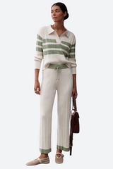 Sancia The Cielo Knit Pants in Crème Pistachio