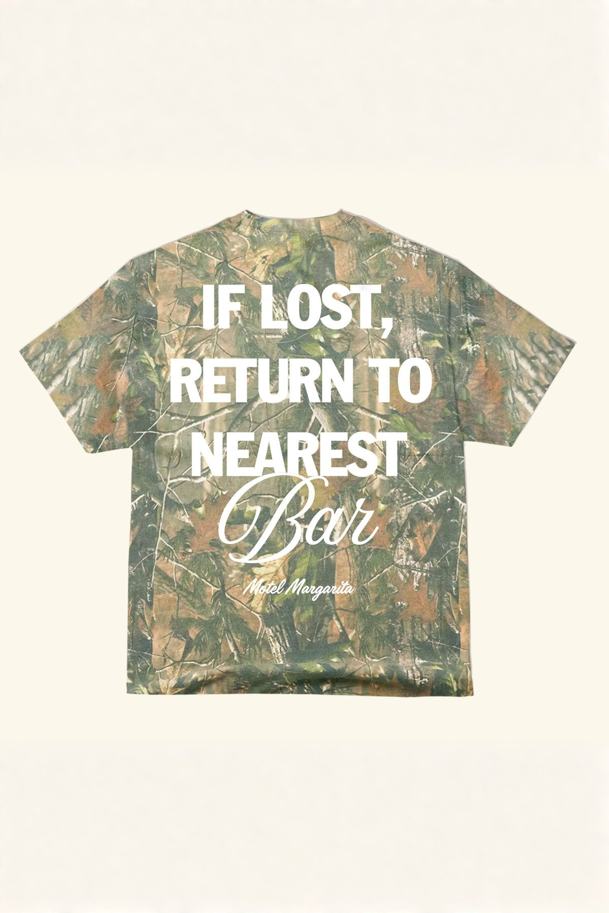 Motel Margarita If Lost Tee in Camo