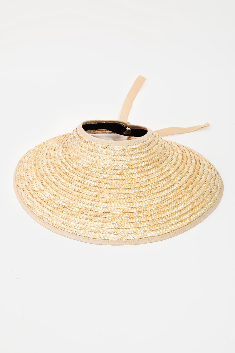 Golden Sea Straw Weave Visor
