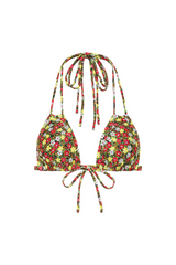 Montce Euro Bow Bikini Top in Sienna Floral