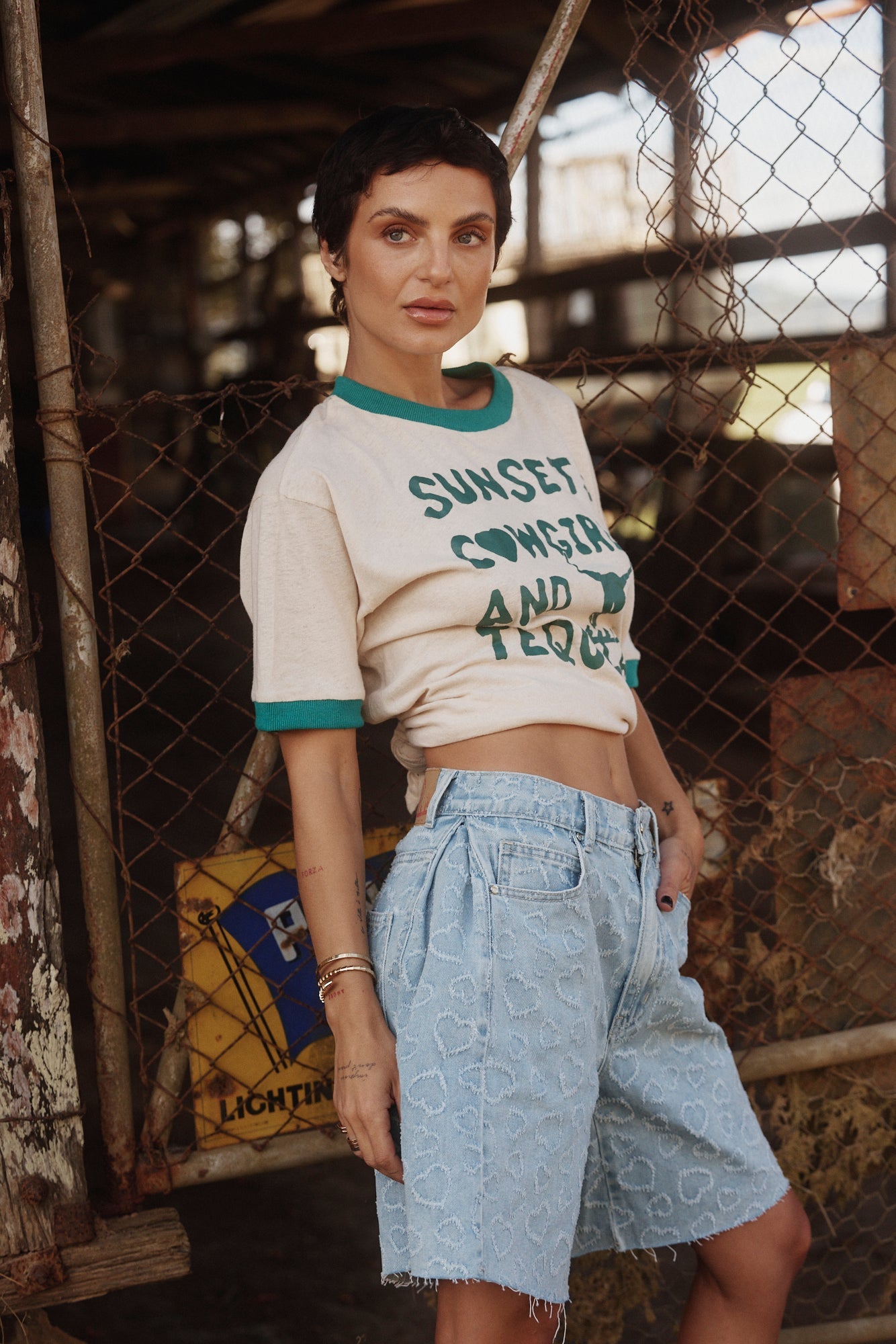 Sabbi The Denim Jorts - Hearts