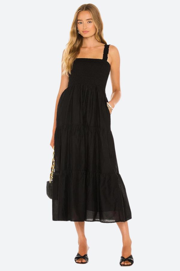 Seafolly Faithful Midi Dress in Black