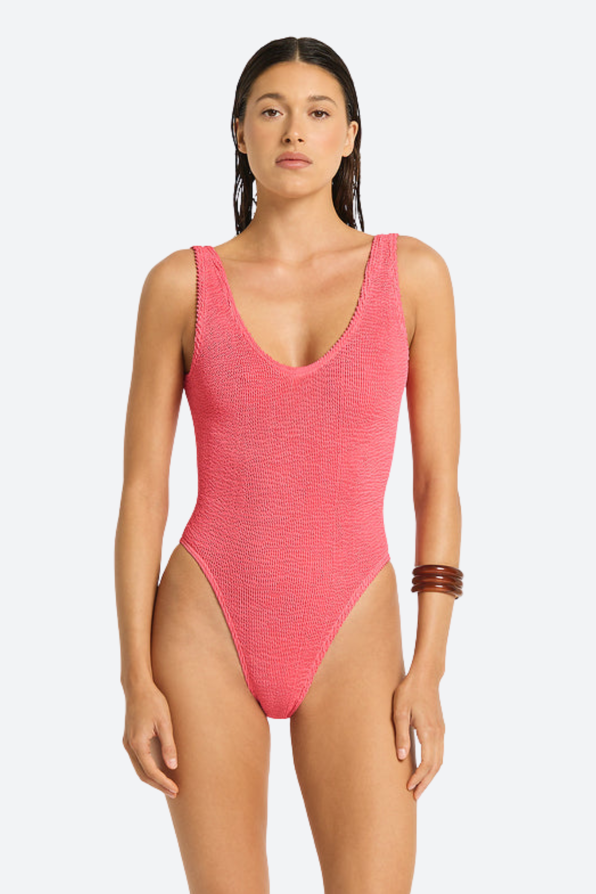 Bound by Bond-Eye Mara One Piece in Coral Pink