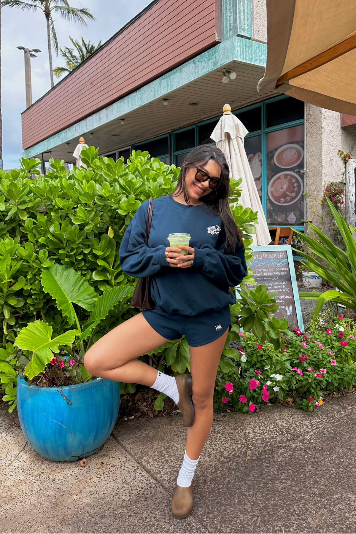 Bikinibird HNL Embroidered Fleece Shorts