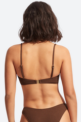 Seafolly Sea Dive Bralette in Tiramisu