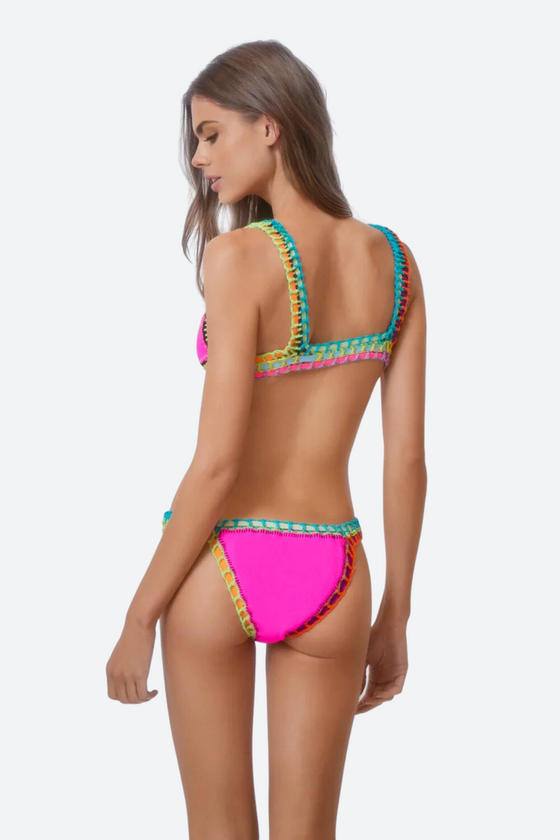 PQ Swim Ferrarini Crochet Bottom in Acai