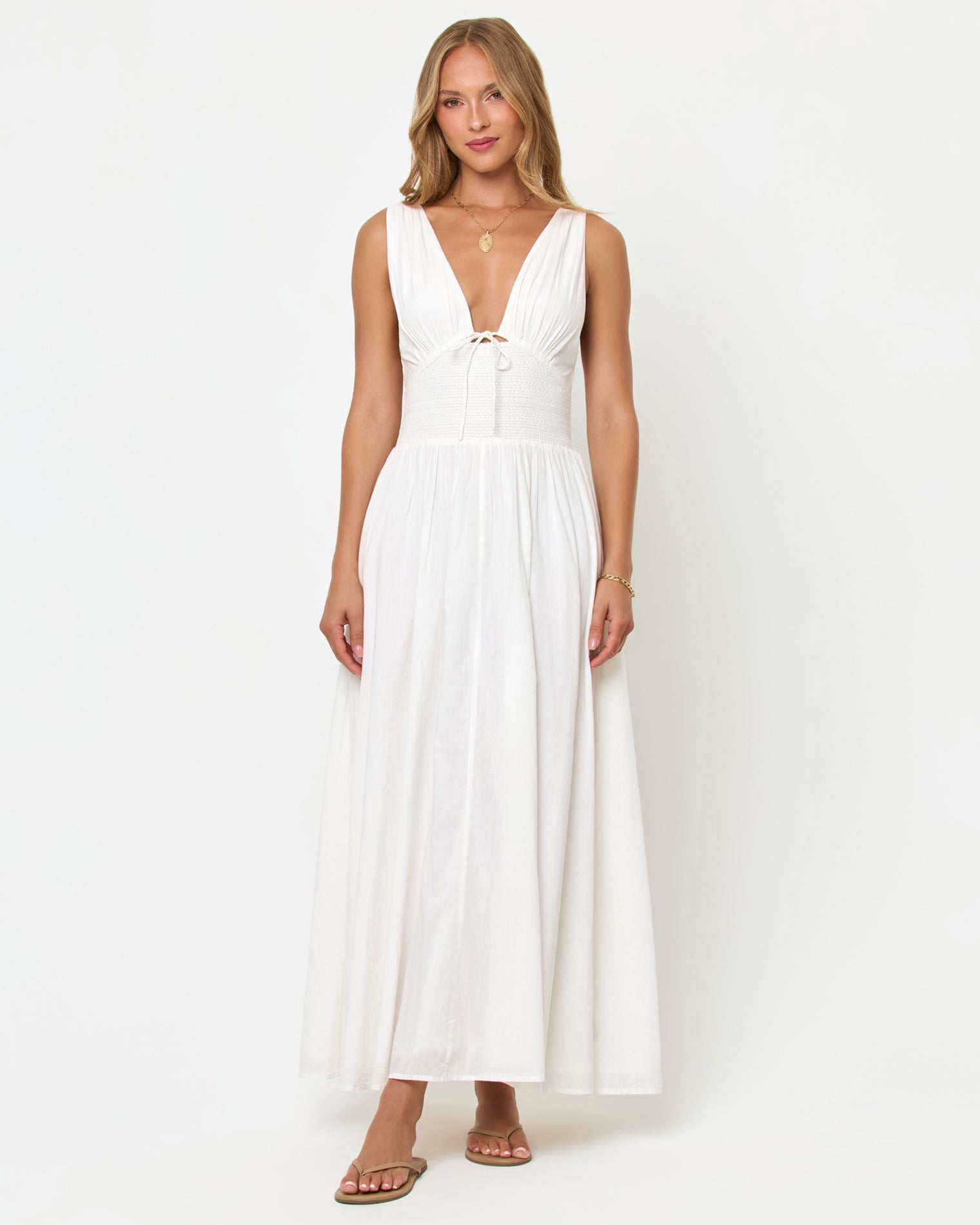 LSPACE Emmaline Maxi Dress - Cream, additional view | Bikinibird