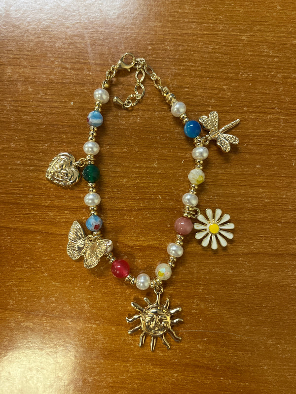 Golden Trip Sunkissed Lover Multi Charm Bracelet