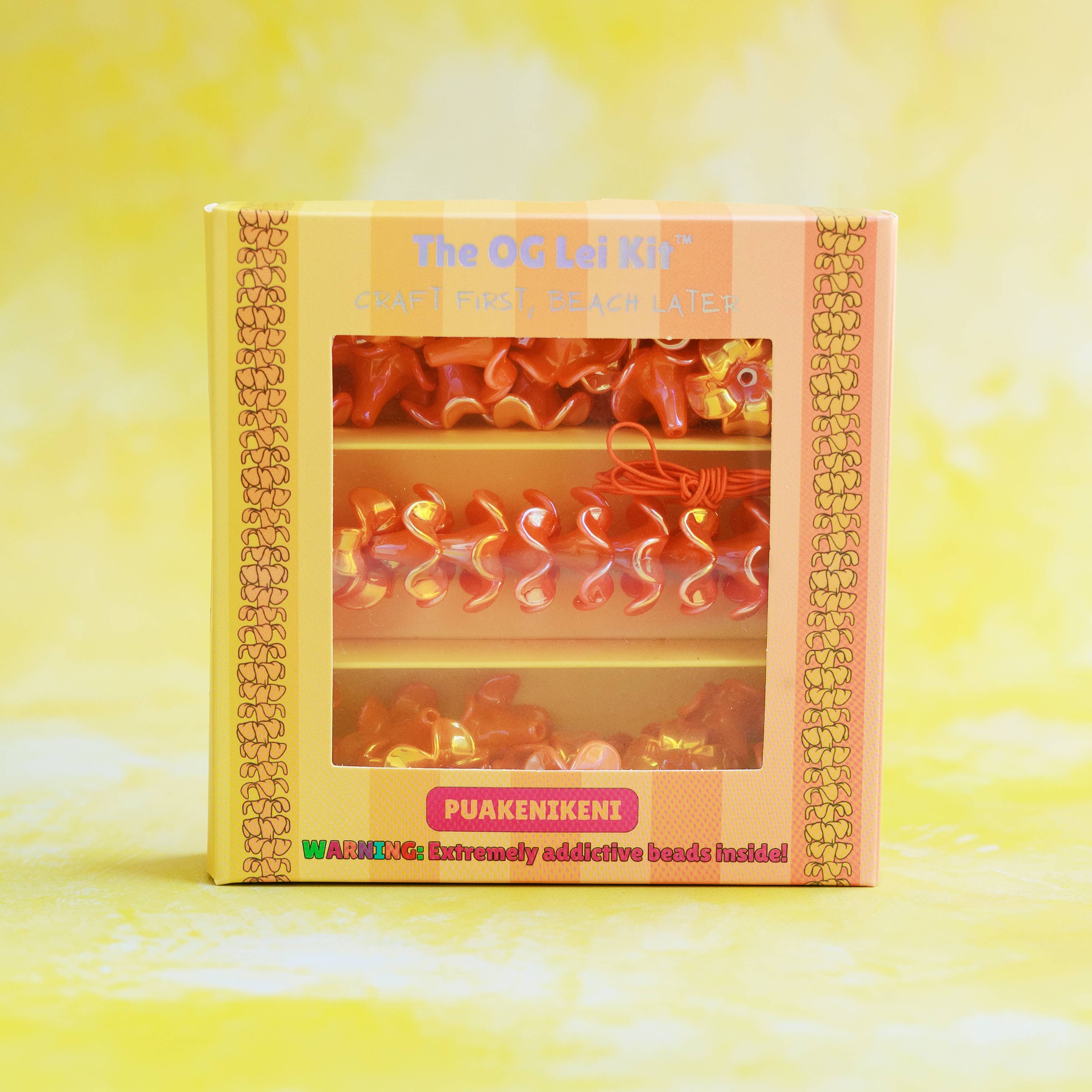 Kailua Beads The OG Lei Kit - Puakenikeni in Orange
