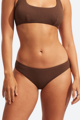 Seafolly Sea Dive Hipster Pant in Tiramisu