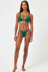 L*Space Farrah Bikini Top in Emerald