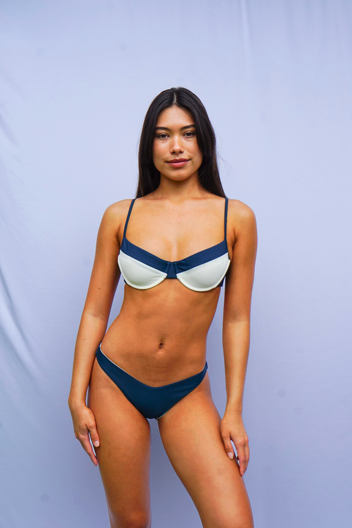 Golden Trip Waikiki Underwire Top in Green Cream