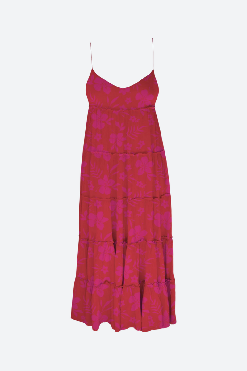 MAI Underwear Charlie Midi Dress in Pink Sundays