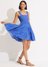 Seafolly Faithful Mini Dress in Azure