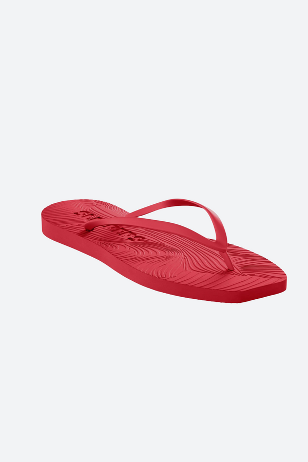 Sleepers Tapered Platform Flip Flop in Red