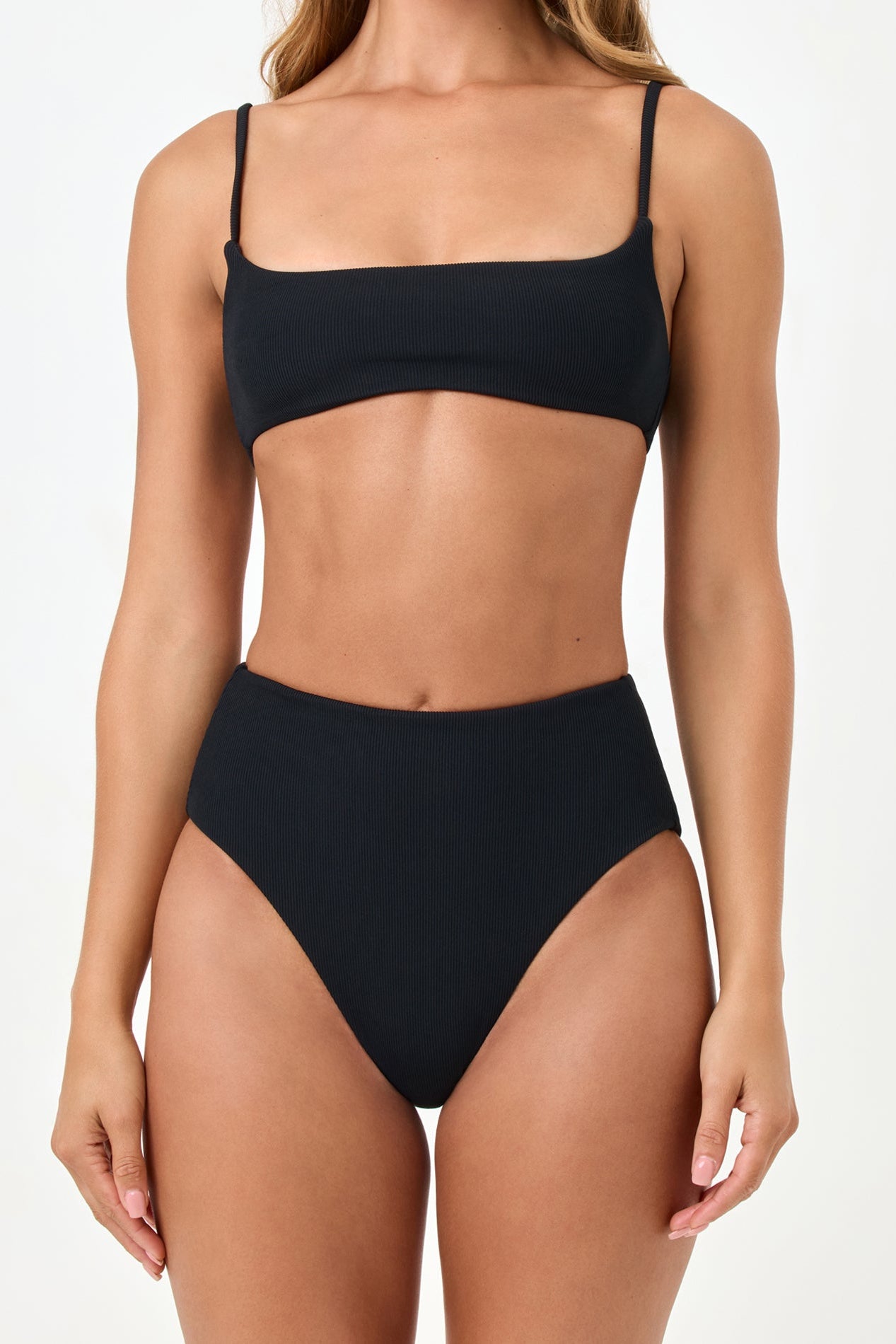 Soleil Bikini Bottom in Black