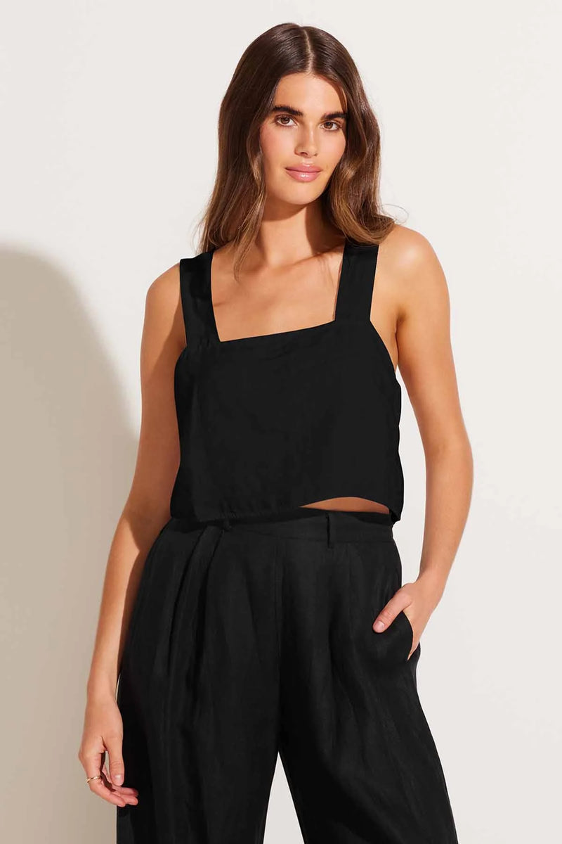 Vitamin A Tallows Crop Top in Black