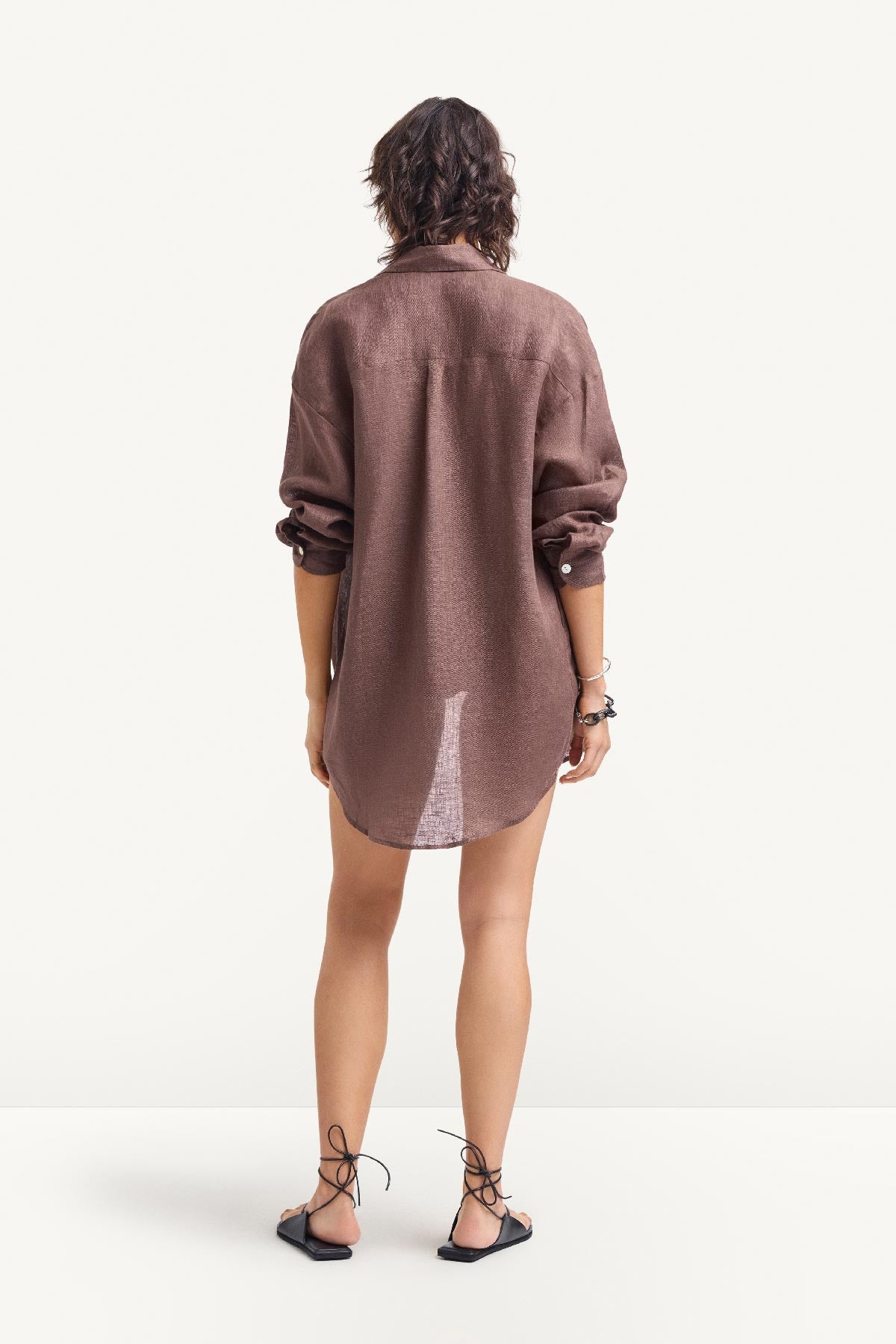 Vitamin A Playa Linen Boyfriend Shirt