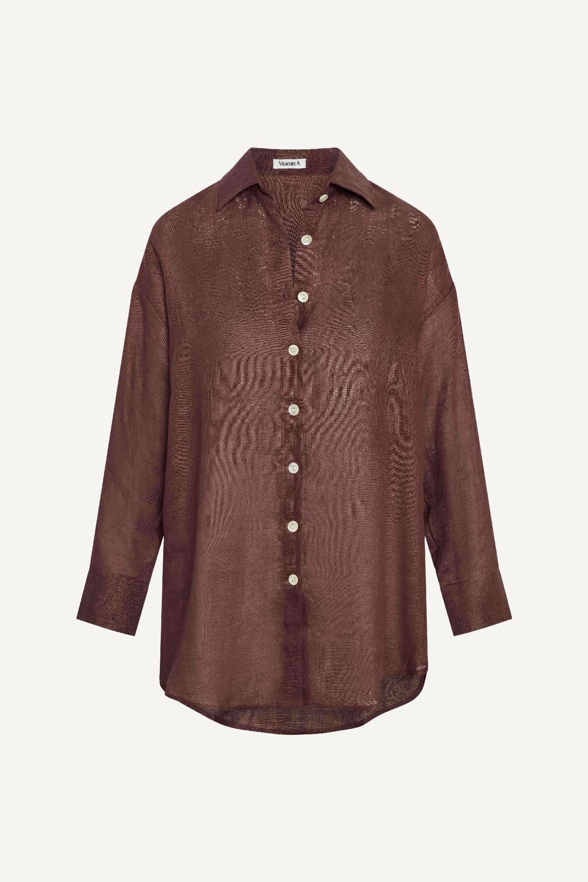 Vitamin A Playa Linen Boyfriend Shirt