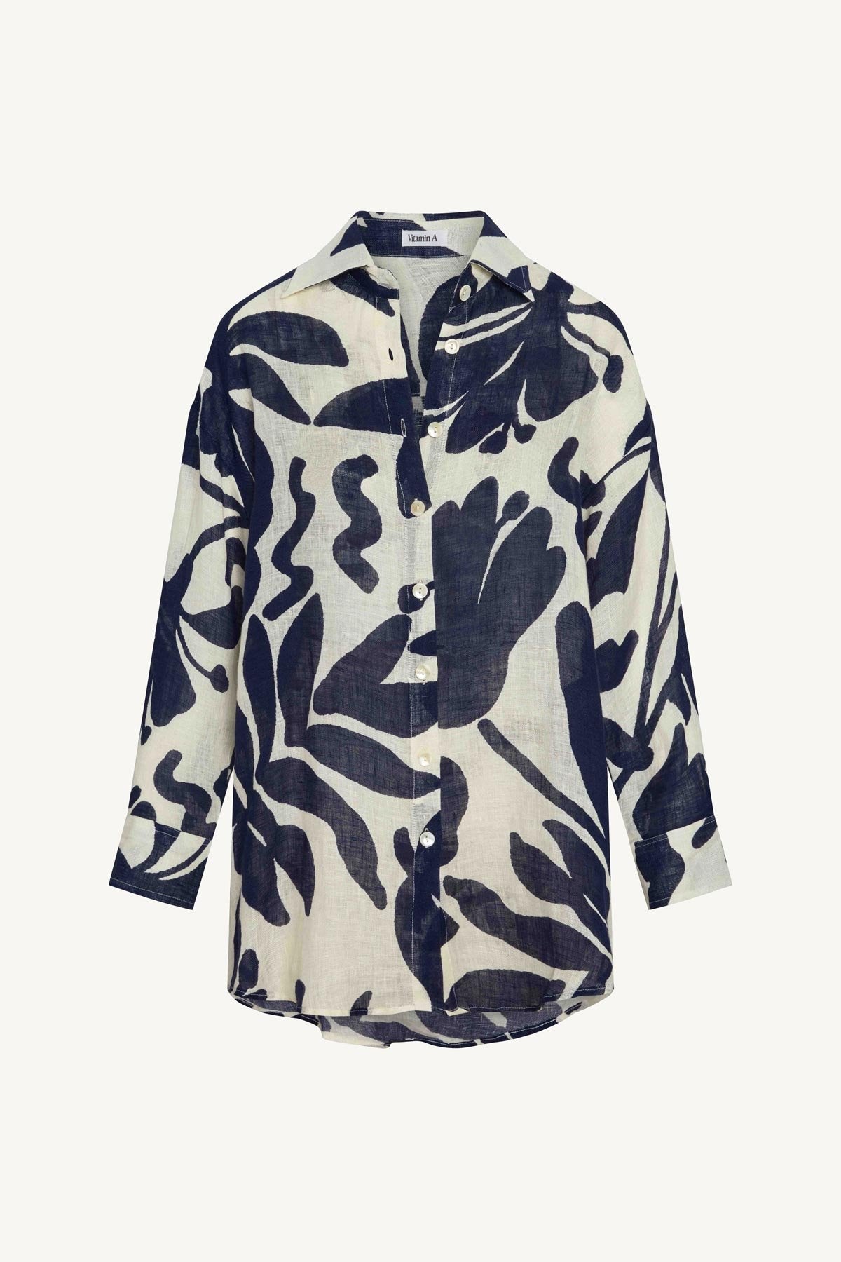 Vitamin A Playa Linen Boyfriend Shirt