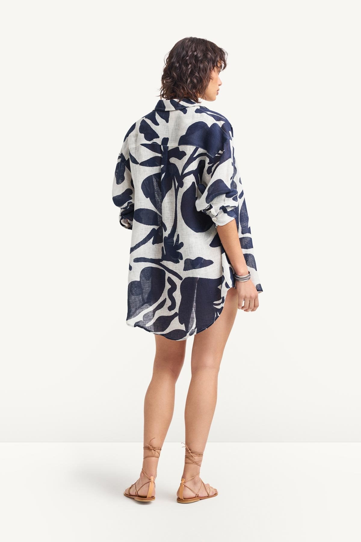 Vitamin A Playa Linen Boyfriend Shirt
