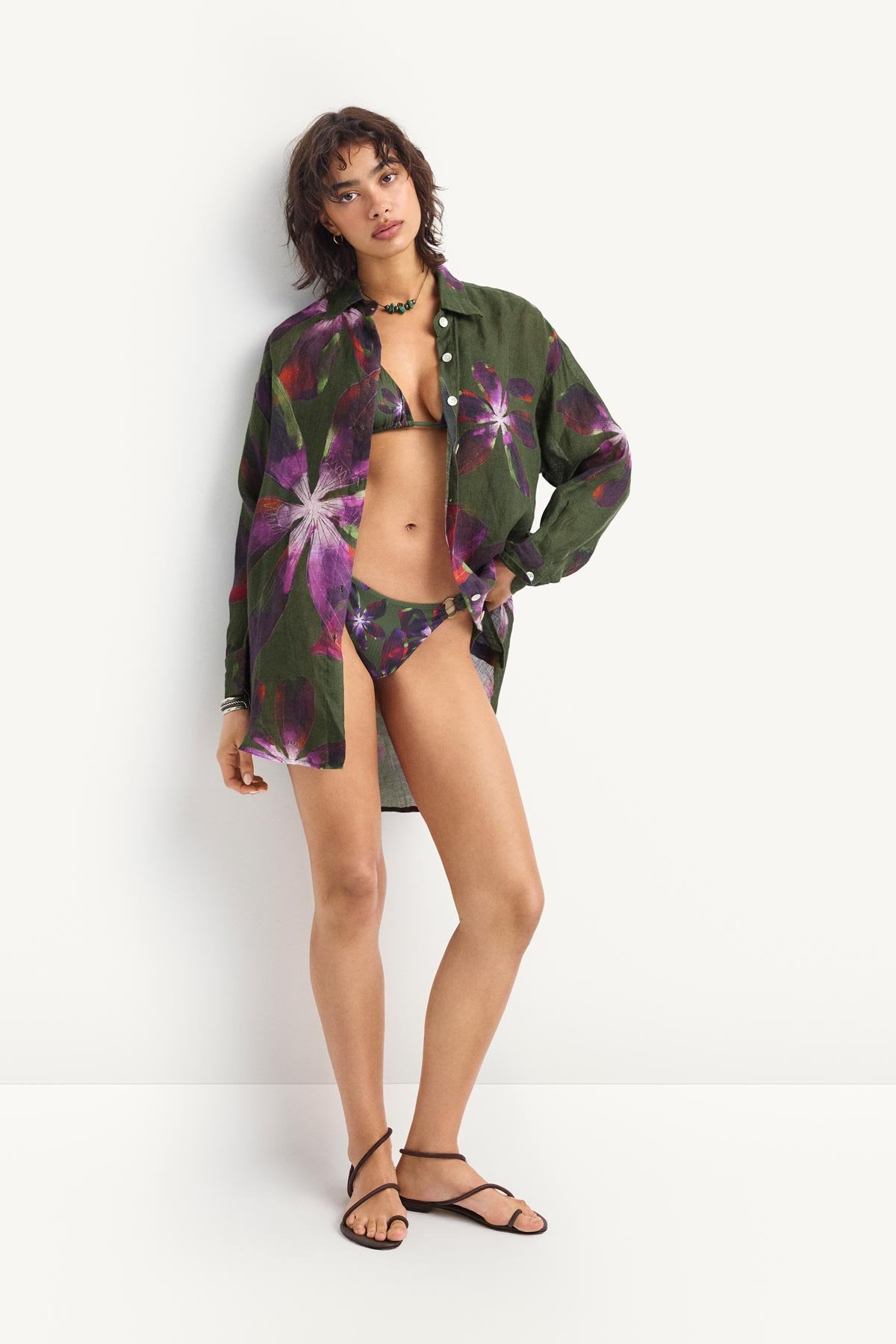 Vitamin A Playa Linen Boyfriend Shirt