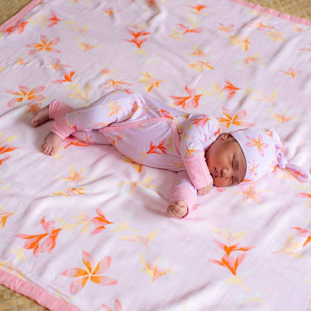 Coco Moon Plumeria Honey Baby Quilt