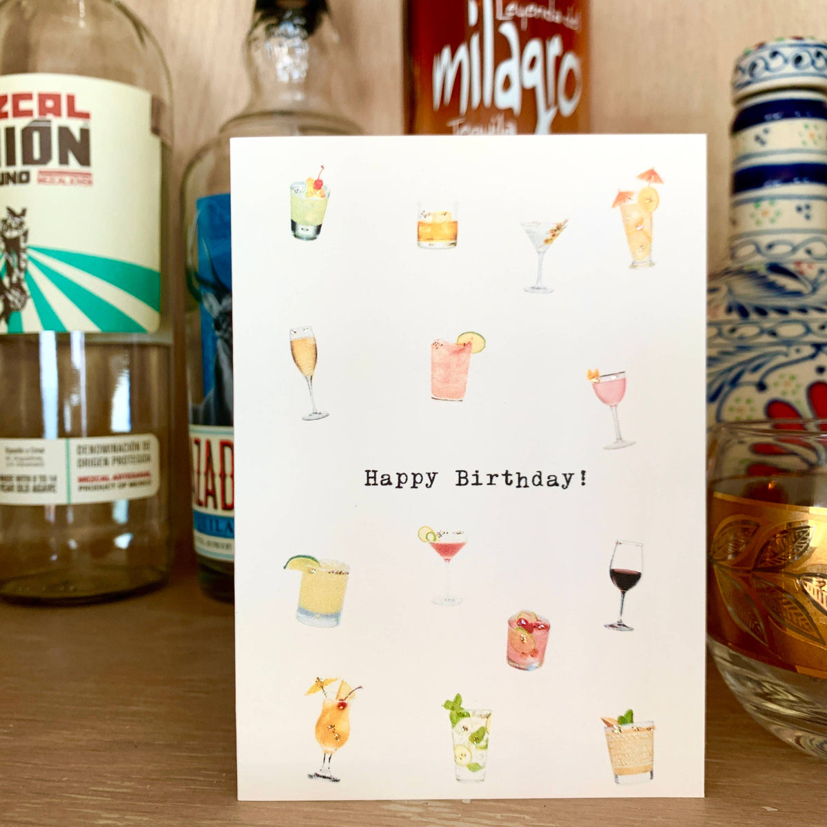 Paperlove Boutique Happy Birthday! Cocktails Card