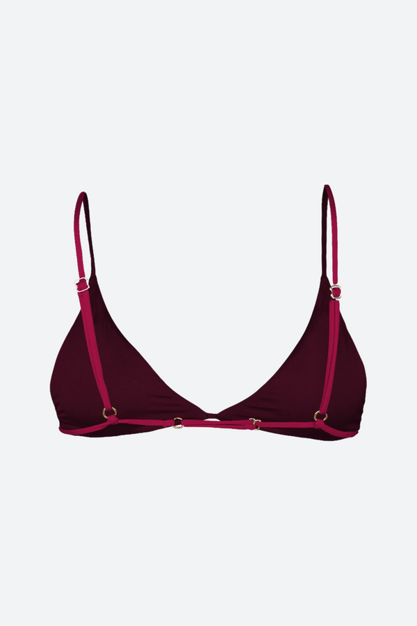 MAI Underwear String Top in Beet Red