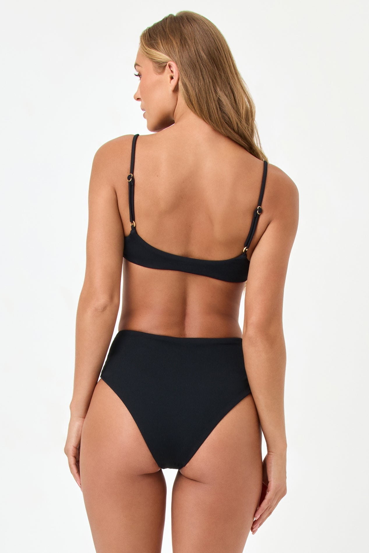 Soleil Bikini Bottom in Black