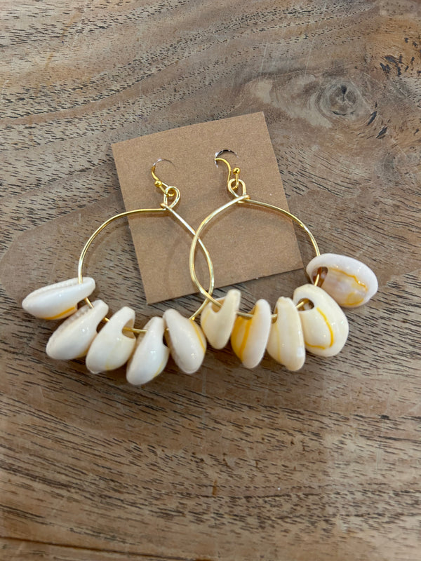 Kino Kustoms Cowrie Shell Hoops