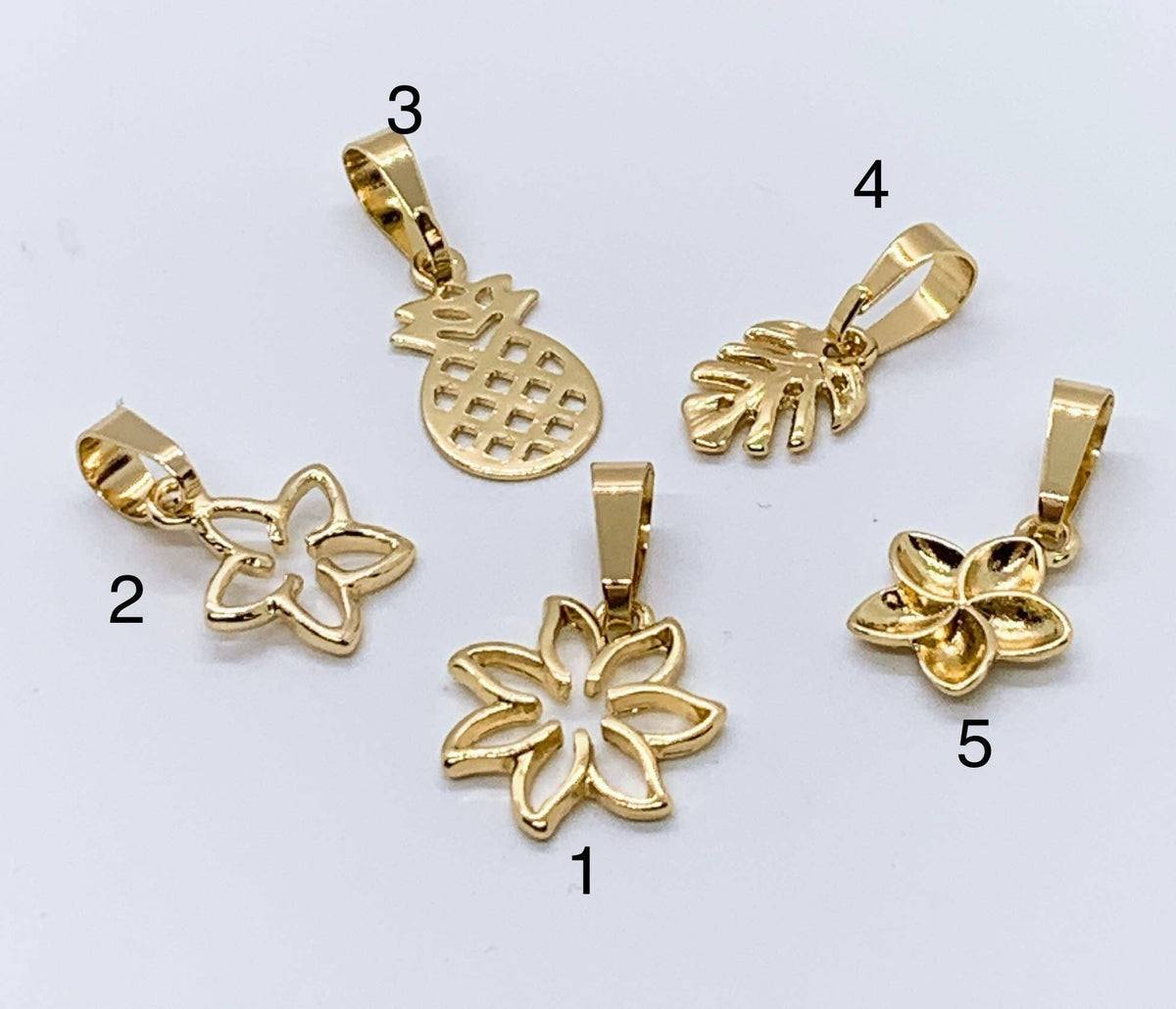 7MM Hawaiian Hamilton Gold Bracelet: No Add On Charm / 7