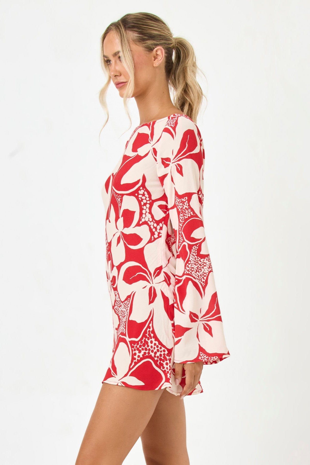 L*Space All I Need Mini Dress in Hibiscus Bloom