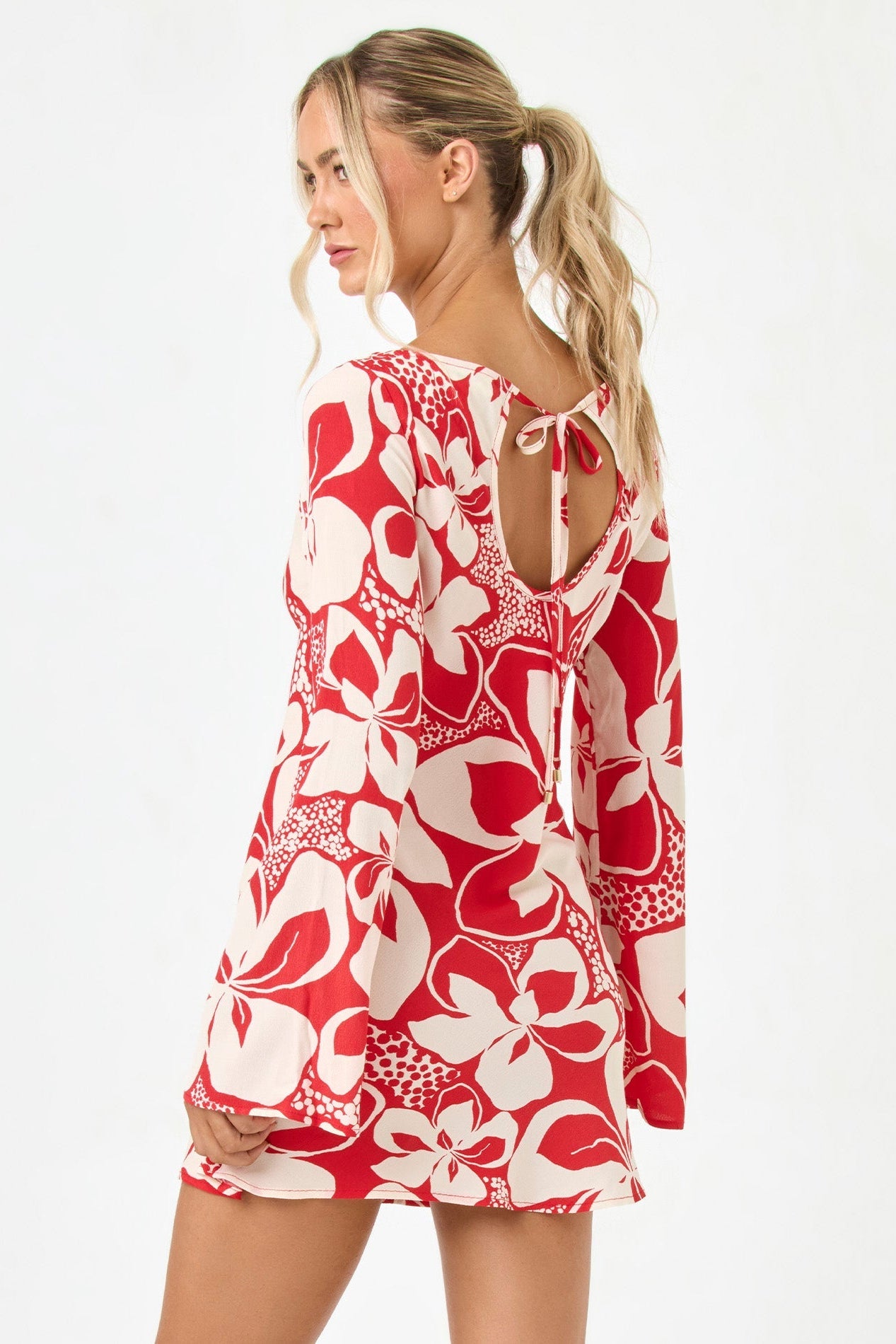 L*Space All I Need Mini Dress in Hibiscus Bloom