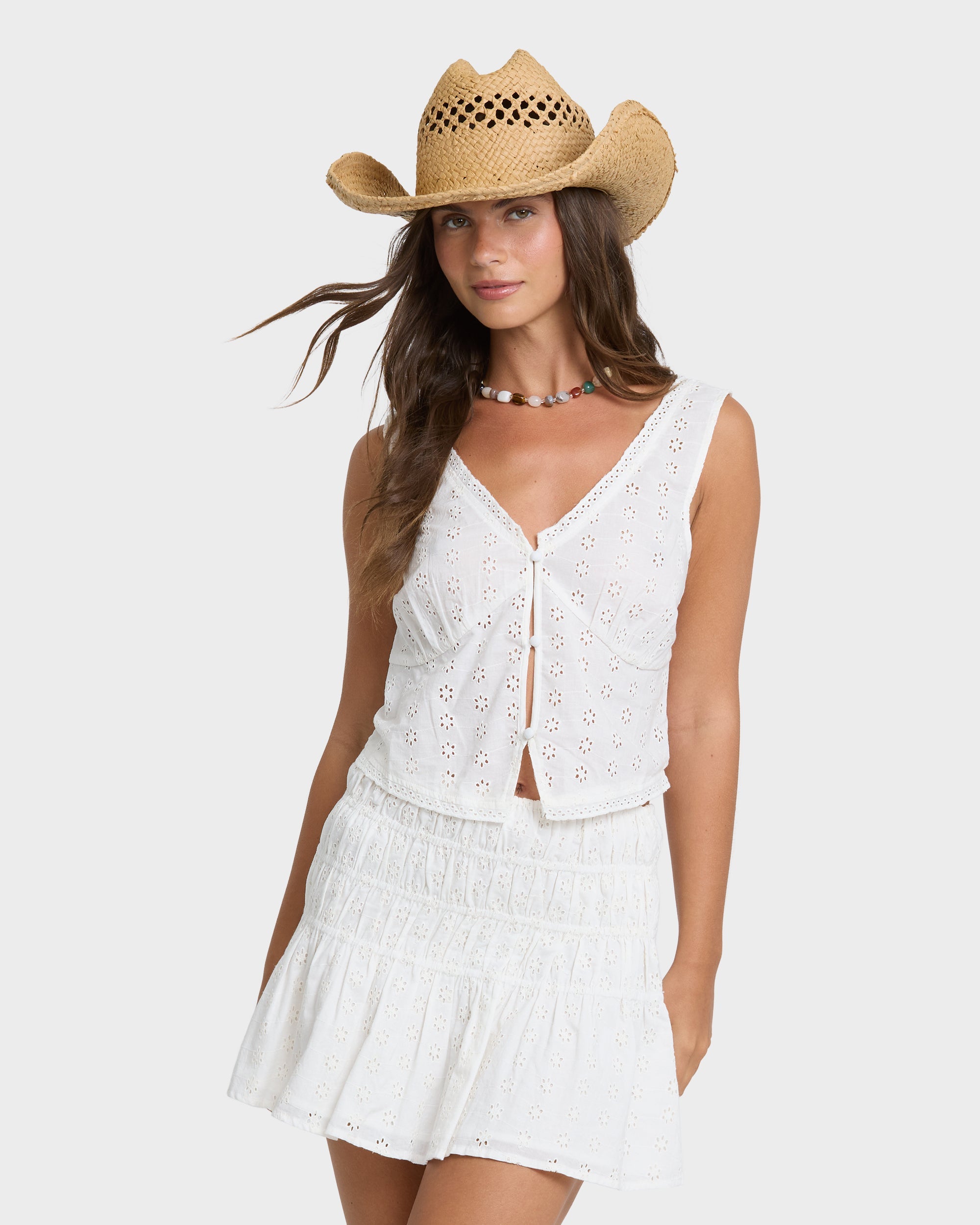 Billabong Eyelet Forever Mini Skirt