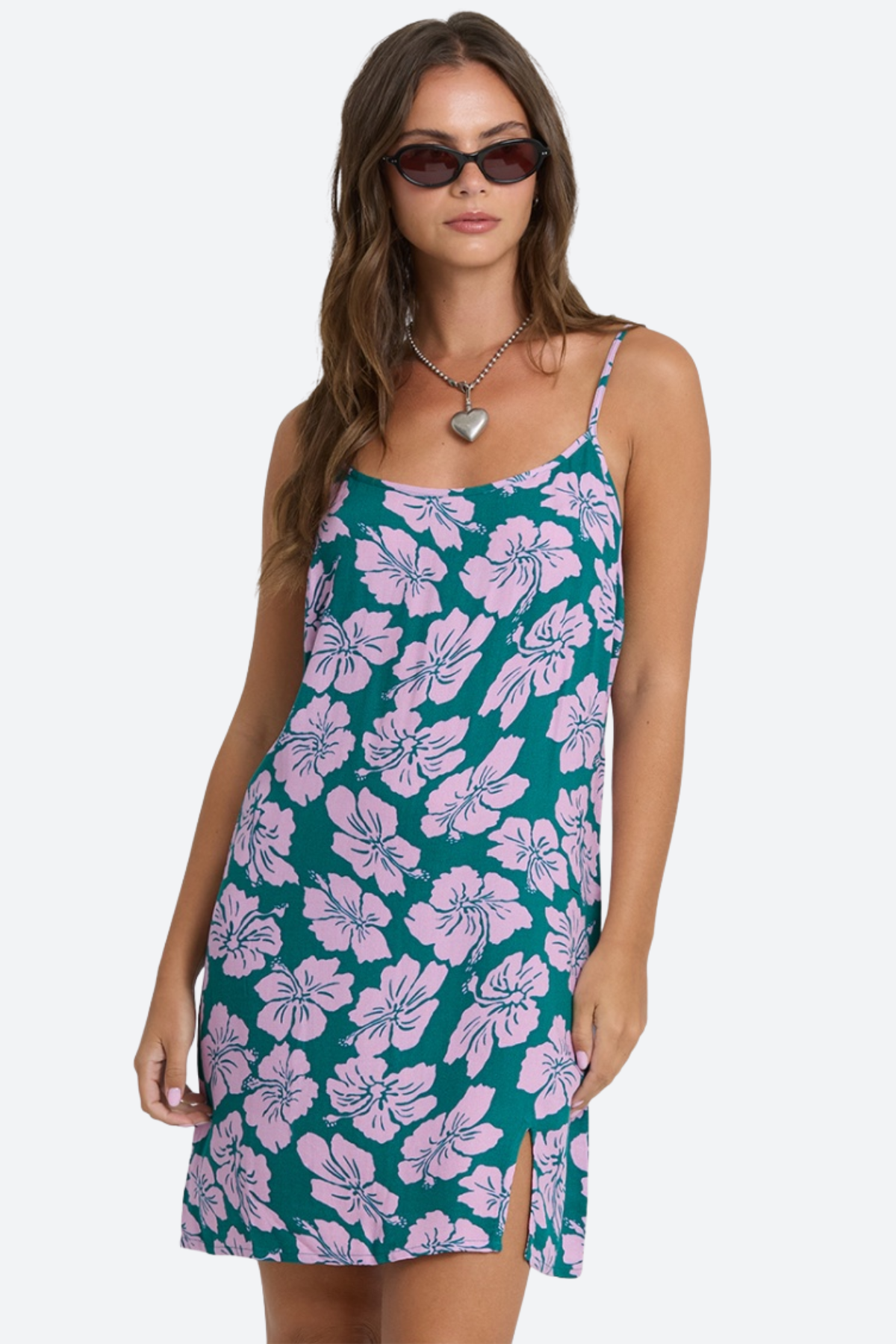 Billabong Tidal Crush Mini Dress in Deep Lagoon