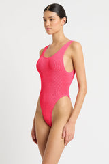 Bound by Bond-Eye Maxam One Piece in Neon Azalea Recycled