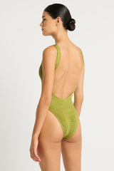 Bound by Bond-Eye Mara One Piece in Herbal Shimmer