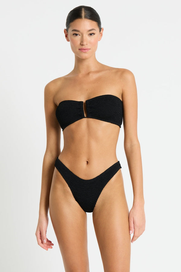 Bound by Bond-Eye Blake Bandeau Top in Black Eco