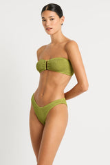 Bound by Bond-Eye Blake Bandeau Top in Herbal Shimmer