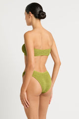 Bound by Bond-Eye Blake Bandeau Top in Herbal Shimmer