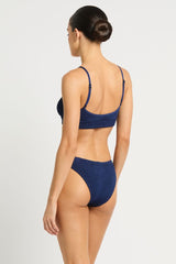 Bound by Bond-Eye Strap Saint Crop in Midnight Shimmer