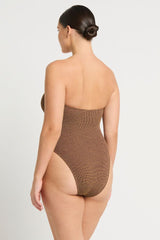 Bound by Bond-Eye Fane One Piece in Cocoa Butter Lurex