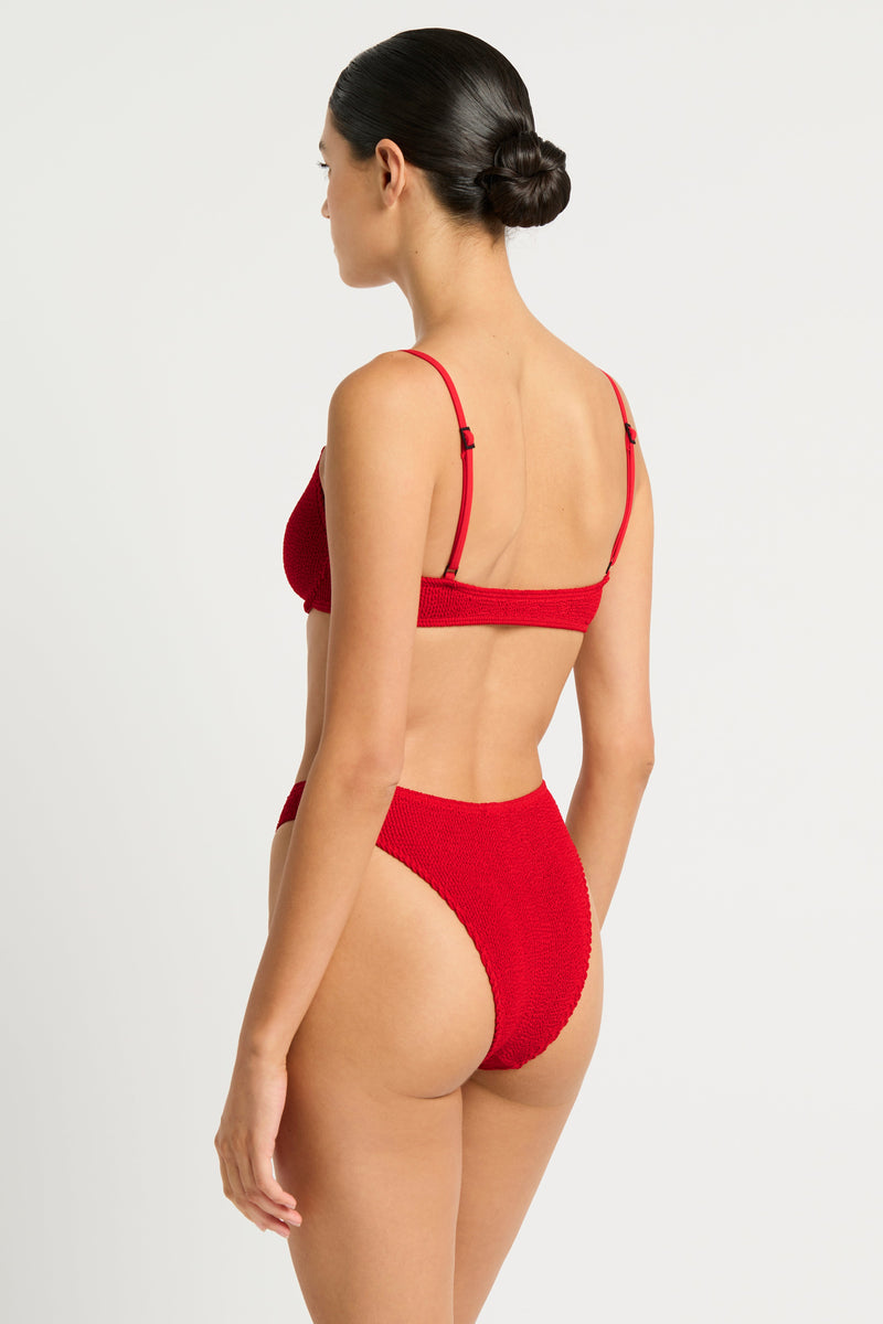 Bound by Bond-Eye Gracie Balconette Top in Baywatch Red Eco