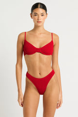 Bound by Bond-Eye Gracie Balconette Top in Baywatch Red Eco