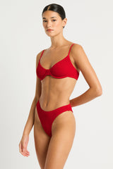 Bound by Bond-Eye Gracie Balconette Top in Baywatch Red Eco